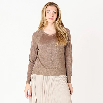 DV Pull Raglan à manches longues en Lurex Pull Raglan à manches longues en Lurex