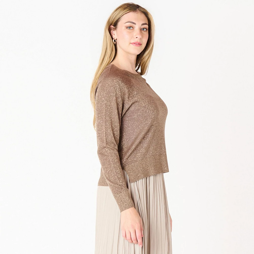 DV L/S Raglan Lurex sweater, sweater