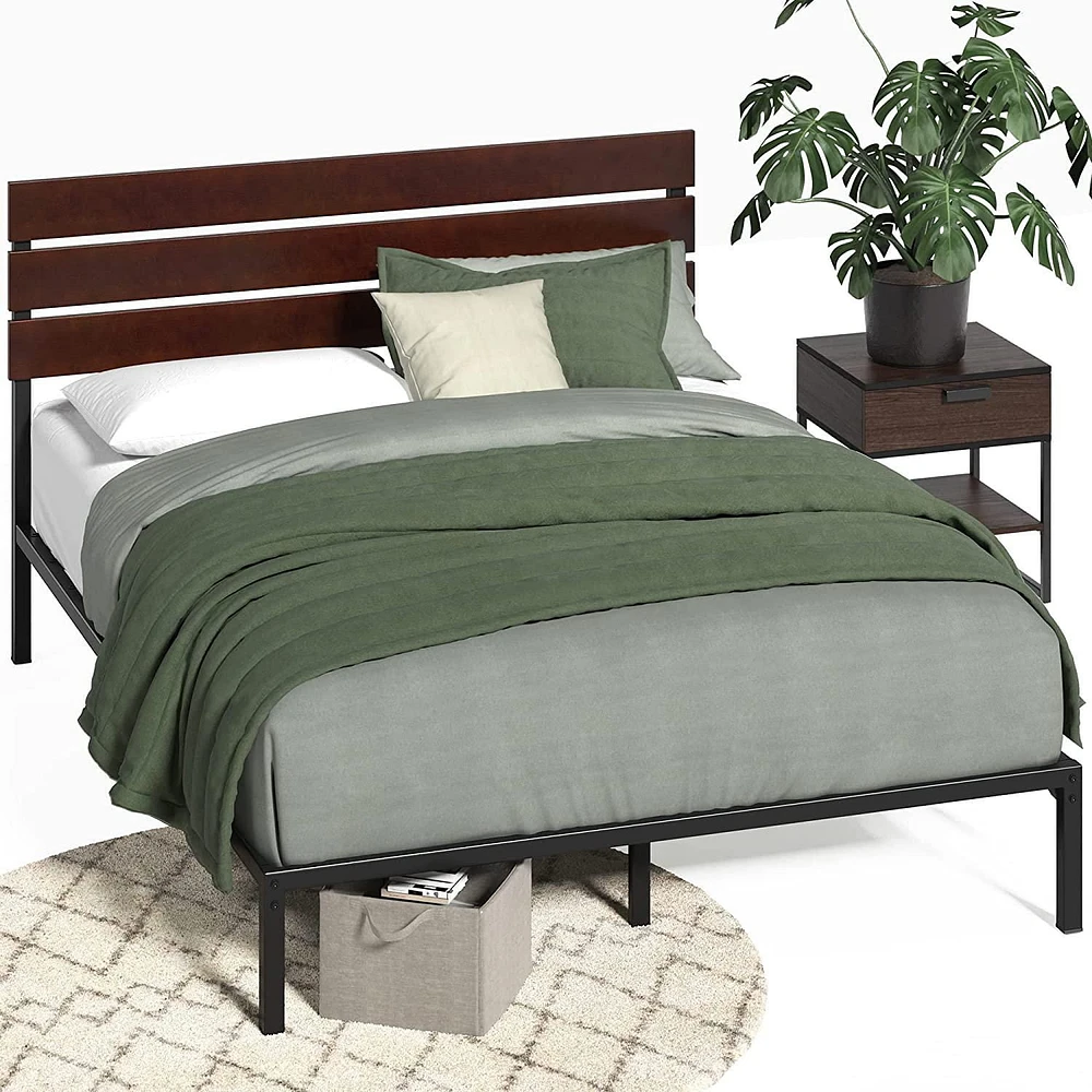 Zinus Figari Bamboo and Metal Platform Bed Frame