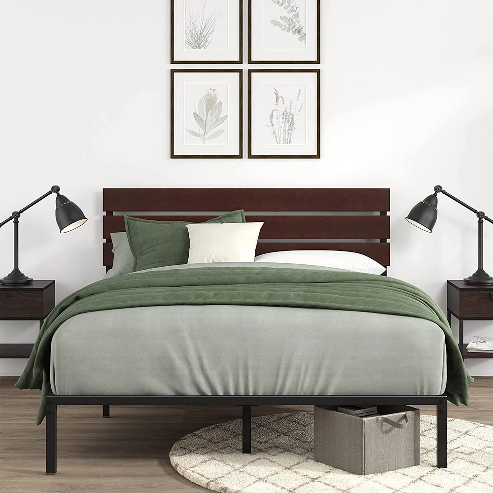 Zinus Figari Bamboo and Metal Platform Bed Frame