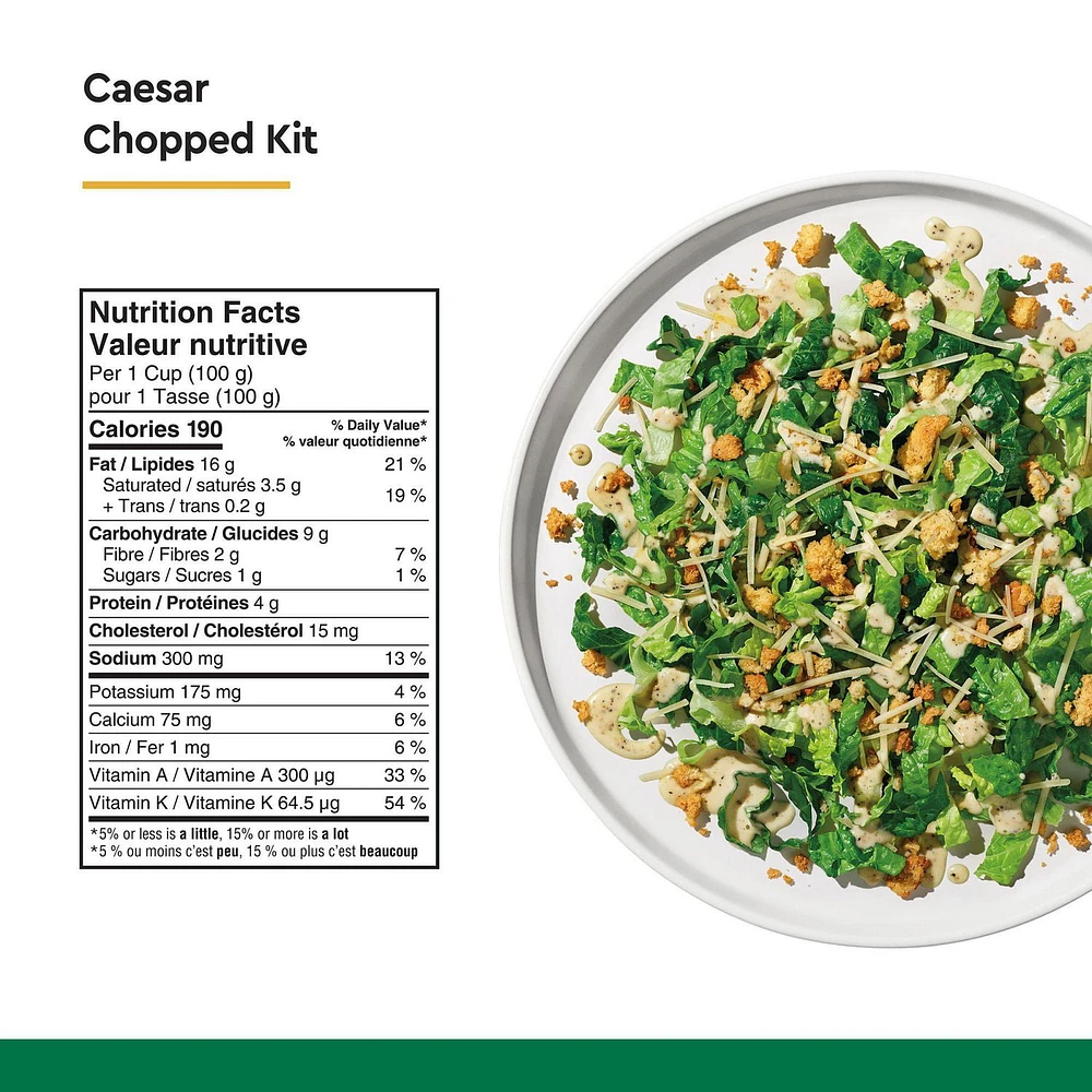 Taylor Farms Caesar Chopped Salad Kit, 316 g
