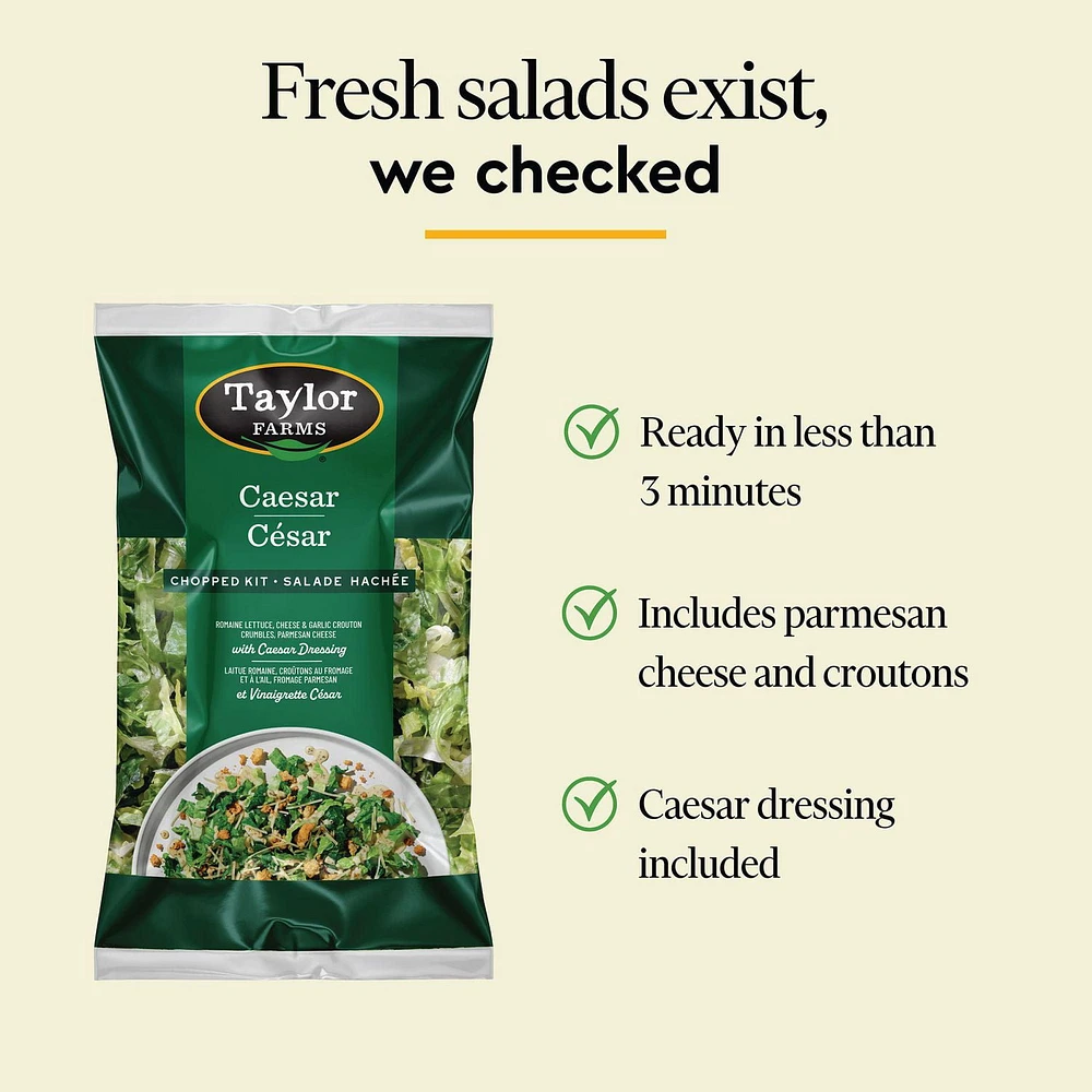 Taylor Farms Caesar Chopped Salad Kit, 316 g