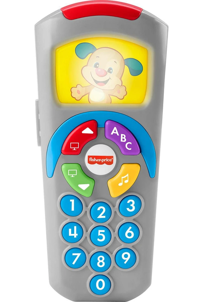 Fisher-Price Laugh & Learn Puppy’s Remote Baby & Toddler Learning Toy with Music & Lights - English Edition