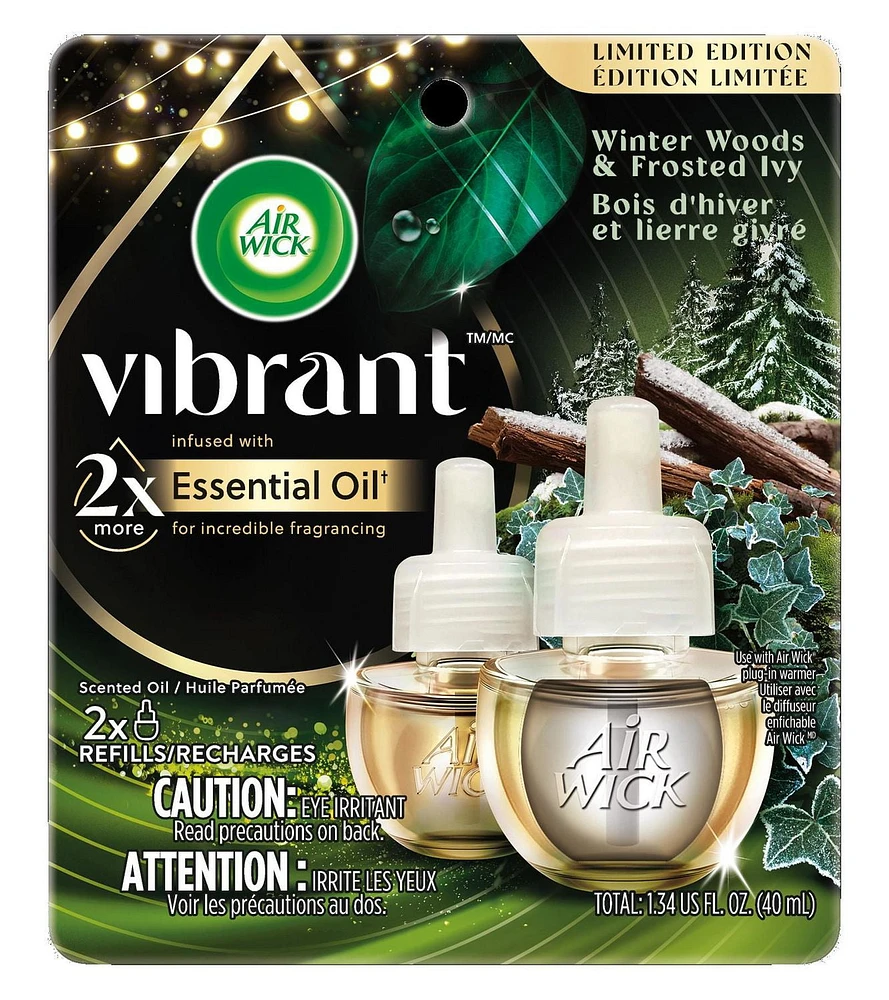 Air Wick Vibrant Winter Woods and Frosted Ivy, 2 refills