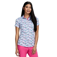 POLO ALLY PRINTED SHORT-SLEEVE POLO​