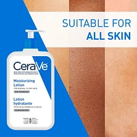 CeraVe Moisturizing Lotion, Body Lotion, Face Moisturizer, and Hand Cream  for Women & Men with Hyaluronic Acid and 3 Ceramides. For Normal to Dry Skin & Sensitive Skin, Fragrance-Free, 355mL, Lightweight hydrating lotion