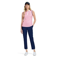 IZOD ALLY PRINTED SLEEVELESS POLO​