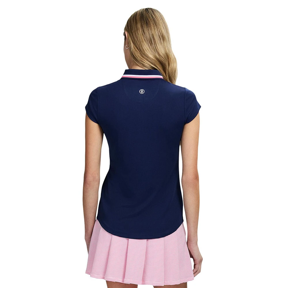 IZOD CHLOE COURTSIDE CAP SLEEVE POLO​