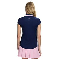 IZOD CHLOE COURTSIDE CAP SLEEVE POLO​