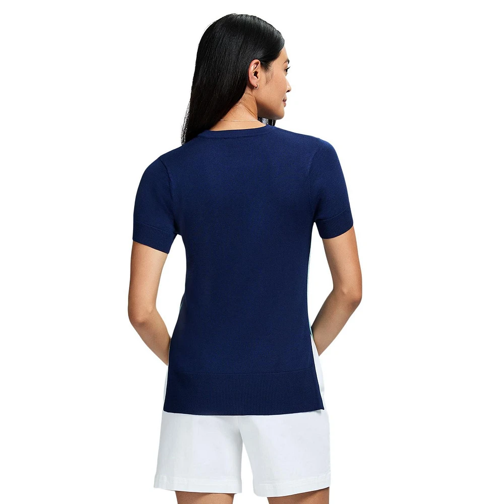 IZOD SKYLAR SHORT-SLEEVE CREWNECK