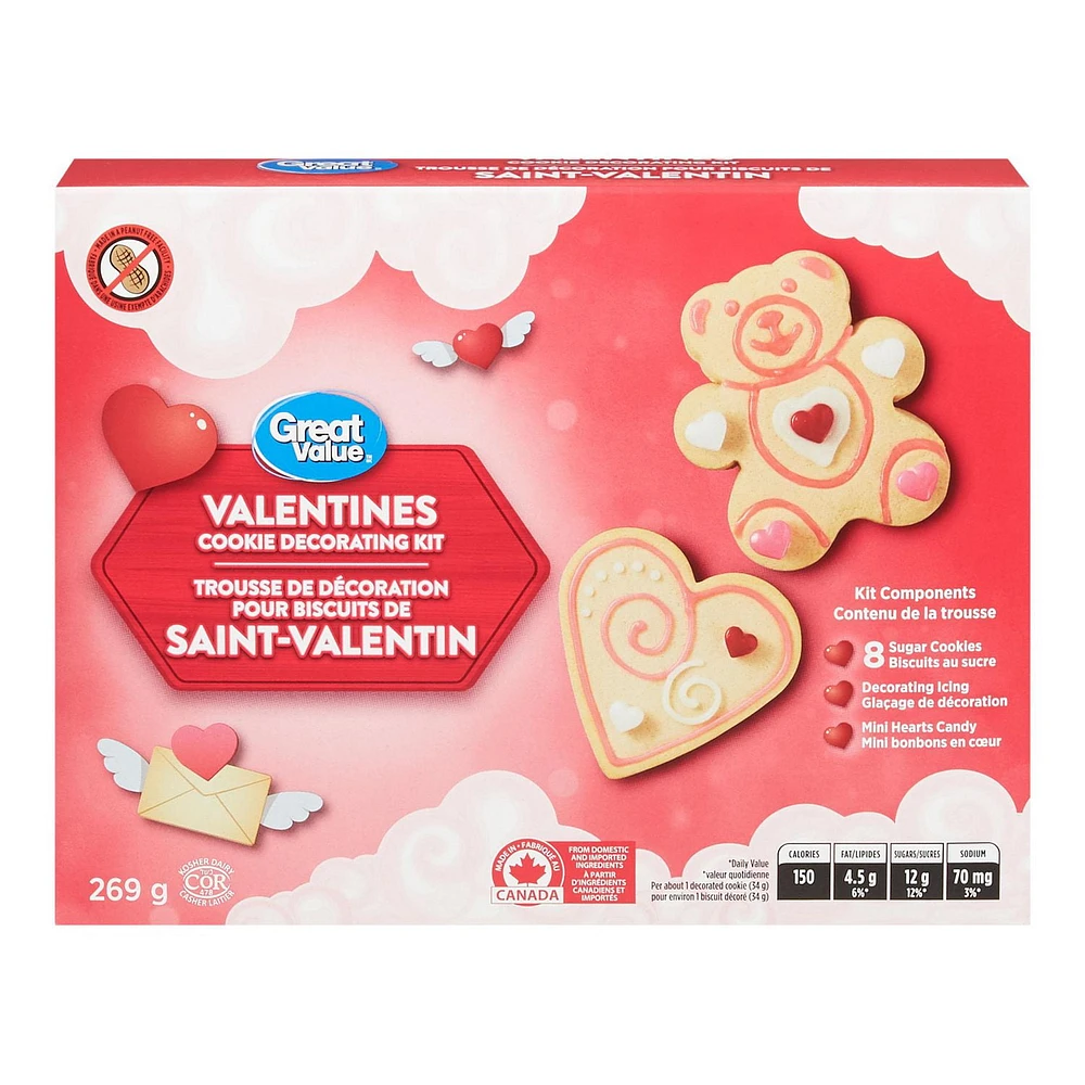 Teddy Bear and Heart Cookie Decorating Kit