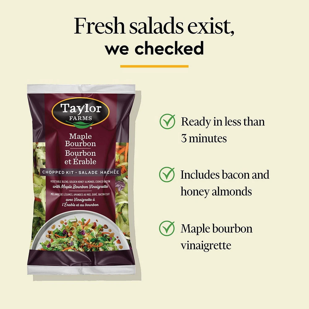 Taylor Farms Maple Bourbon Chopped Salad Kit, 315 g