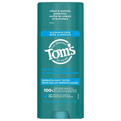 Tom’s of Maine Mountain Spring Natural Deodorant for Men and Women, Aluminum Free, 92g, Tom's of Maine Mountain Spring Deodorant
