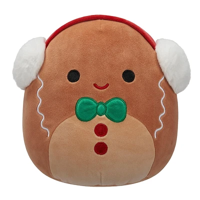 Squishmallows Holiday 8" Plush - Jordan the Gingerbread Boy with Earmuffs, The Wonderful World of Squish