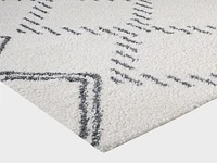 Andela Cream and Grey Woven Area Rug