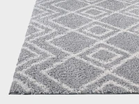 Gaelen Grey and Cream Woven Area Rug