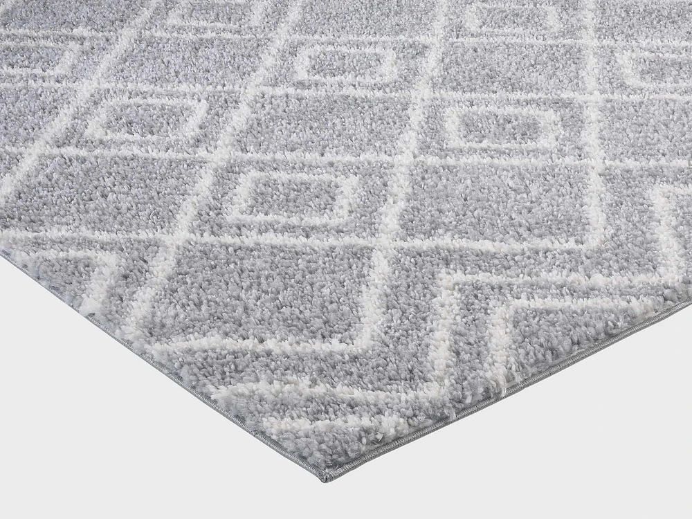 Gaelen Grey and Cream Woven Area Rug