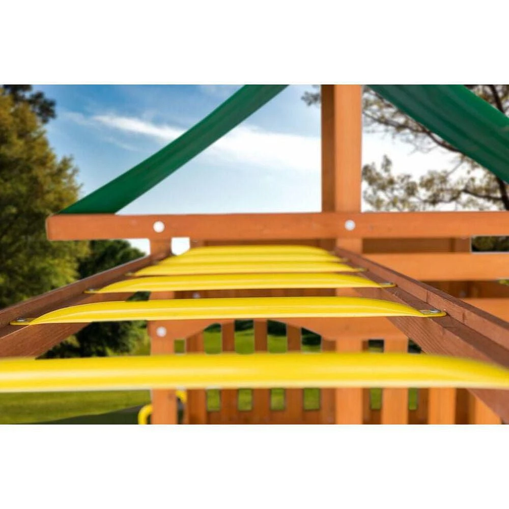 Creative Cedar Designs Monkey Bars, Yellow