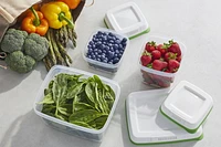 Rubbermaid FreshWorks Produce Saver, Medium and Large Produce Storage Containers, 6-Piece Set, 6-Piece Set