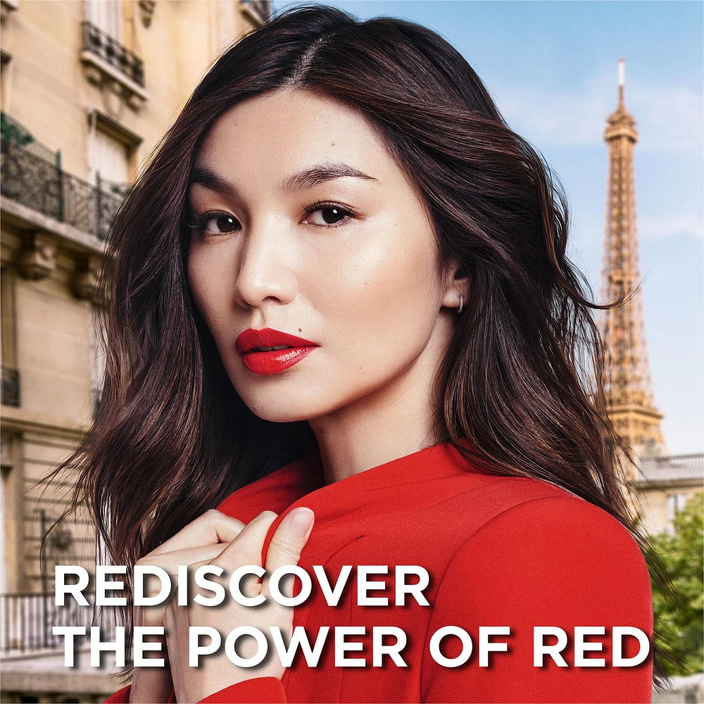 Rouge à lèvres Colour Riche Reds of Worth L’Oréal Paris, rouge à lèvres rouge, rouge à lèvres longue tenue avec formule qui résiste aux bavures imprégnée d’huile d’argan et de vitamine E, fini satiné, Prosperous Red, 3,7 g (0,13 oz) Rouge à lèvres satiné