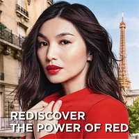 Rouge à lèvres Colour Riche Reds of Worth L’Oréal Paris, rouge à lèvres rouge, rouge à lèvres longue tenue avec formule qui résiste aux bavures imprégnée d’huile d’argan et de vitamine E, fini satiné, Prosperous Red, 3,7 g (0,13 oz) Rouge à lèvres satiné