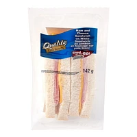 Quality Fast Foods Ham and Cheese Sandwich on White, 142 g