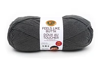 Lion Brand Yarn 123-150 Feels Like Butta Charcoal Super Soft Baby Yarn