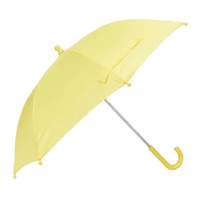 Assorted Solid Colour Kids Umbrellas, Yellow hook umbrella