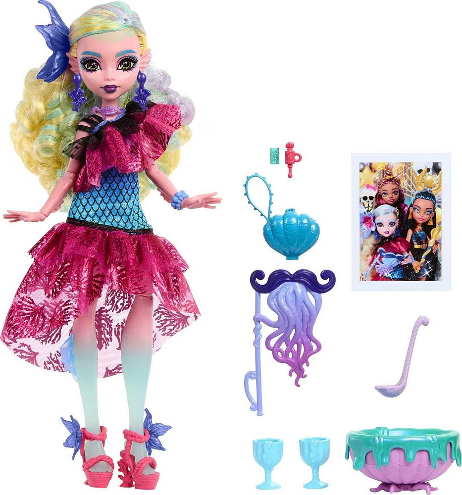 Monster High Lagoona Blue Doll in Monster Ball Party Dress with Accessories