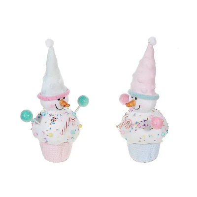 Snowman Cupcake - Set of 2