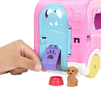 Barbie Chelsea 2-in-1 Camper Playset with Chelsea™ Small Doll, 2 Pets & 15 Accessories, Ages 3+