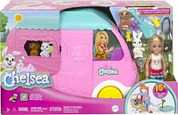 Barbie Chelsea 2-in-1 Camper Playset with Chelsea™ Small Doll, 2 Pets & 15 Accessories, Ages 3+