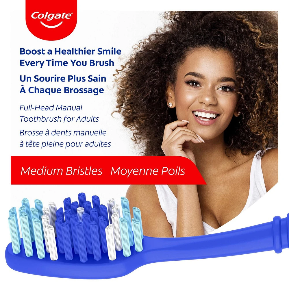 Brosse à dents moyenne Colgate Extra Clean - 6 pack 6 Pack