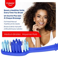Brosse à dents moyenne Colgate Extra Clean - 6 pack 6 Pack