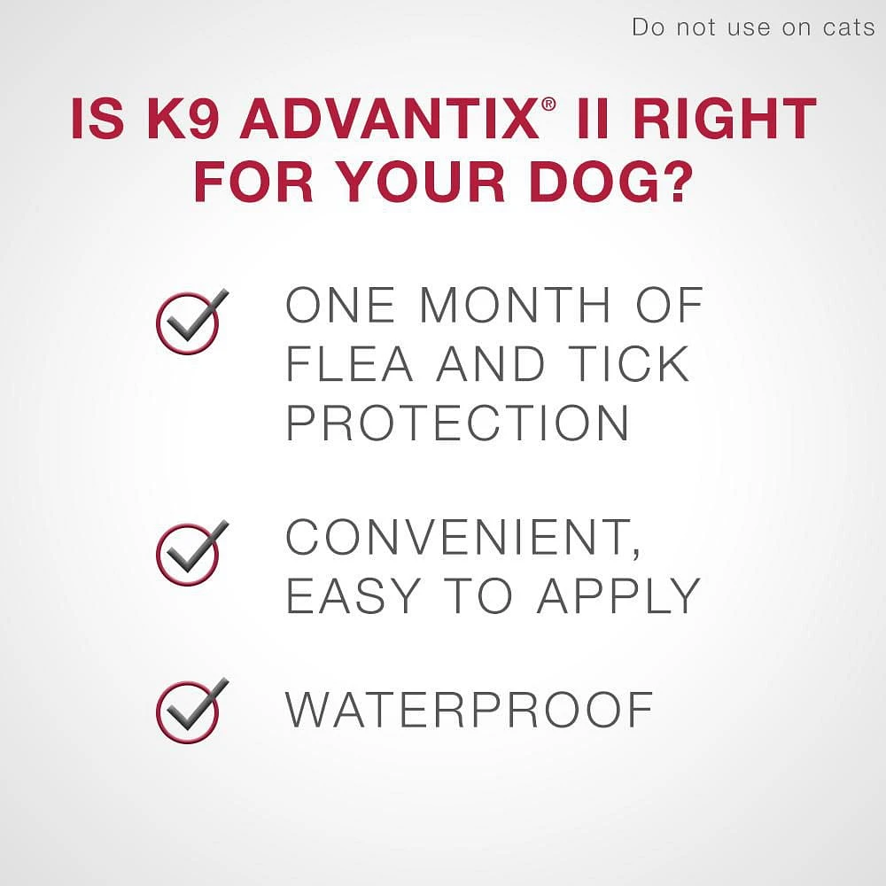 K9 Advantix II traitement contre les puces pour chiens de petit taille