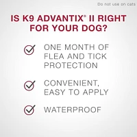 K9 Advantix II traitement contre les puces pour chiens de petit taille