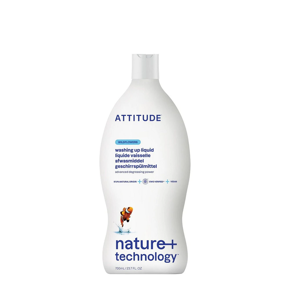 ATTITUDE nature+ technology, Dishwashing Liquid, Wildflowers, 700 mL