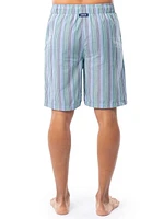 IZOD Men's Woven Sleep and Lounge Pajama Short, Stripe