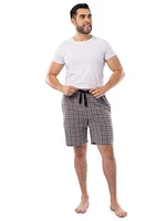 Wrangler Men's Printed Jersey Knit Sleep and Lounge Pajama Short, Grey and Red