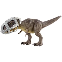 ​Jurassic World Stomp ‘N Escape Tyrannosaurus Rex Figure Camp Cretaceous Dinosaur Escape Toy with Stomping Movements, Movable Joints, Authentic Deco, Kids Gift Ages 4 Years & Up