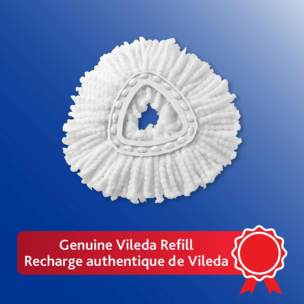 Vileda EasyWring Spin Mop Refill, Machine-Washable, Microfibre Mop Head, 1 Piece