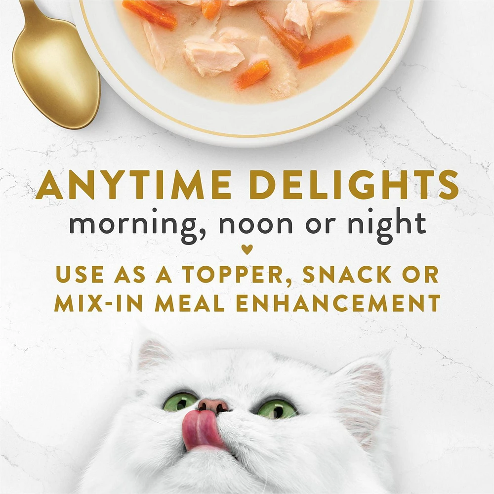 Fancy Feast Creamy Broths with Salmon & Whitefish, Wet Cat Food Complement 40g, 40g