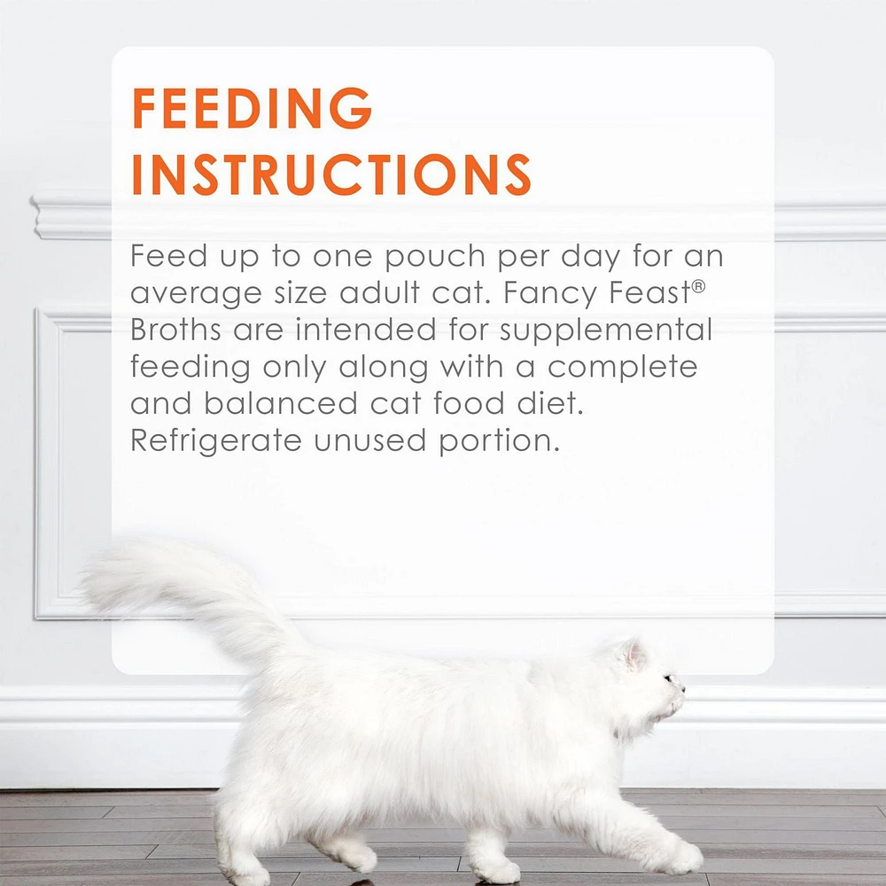 Fancy Feast Creamy Broths Chicken & Vegetables, Wet Cat Food Complement 40g, 40g