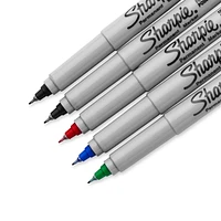 Sharpie Permanent Markers, Ultra Fine Point, Assorted Colours, 5 Count