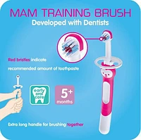 Ensemble d'apprentissage MAM Learn to Brush, garçon, 5 mois et plus, 2 unités