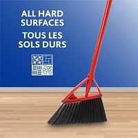 Vileda Oskar Broom with Dustpan - Angled Bristles for Superior Sweeping, Eco Broom and Dustpan Set