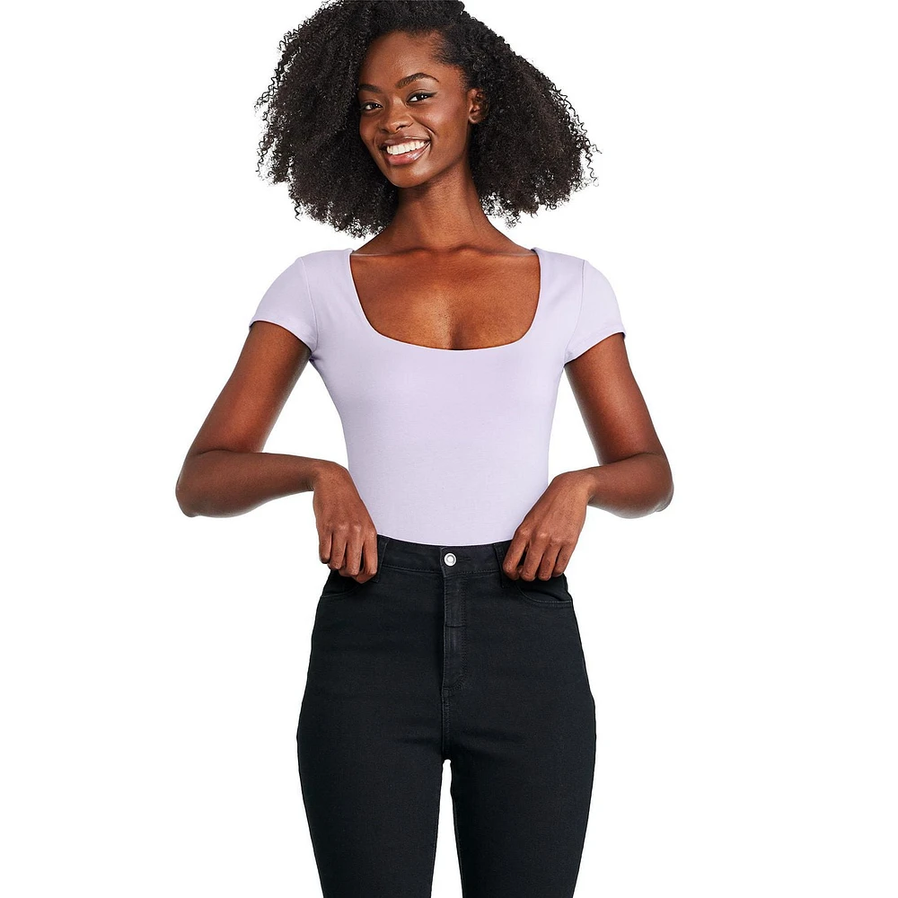 George Women's Scoop Neckline Bodysuit, Sizes XS-XXL