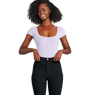 George Women's Scoop Neckline Bodysuit, Sizes XS-XXL