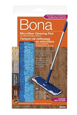 Bona Microfiber Replacement Cleaning Pad for Hard Surface Floors, fits Bona Mop, A sustainable cleaning system