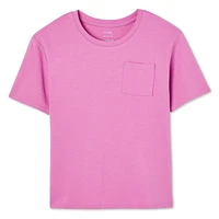 T-shirt avec pochette George pour filles Tailles TP–TG